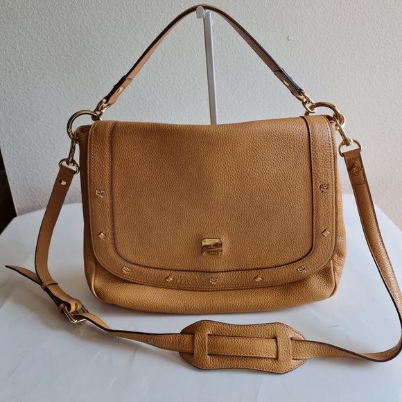 MCM Handbags - MCM 2 way Leather Shoulder Bag Mustard  Yellow